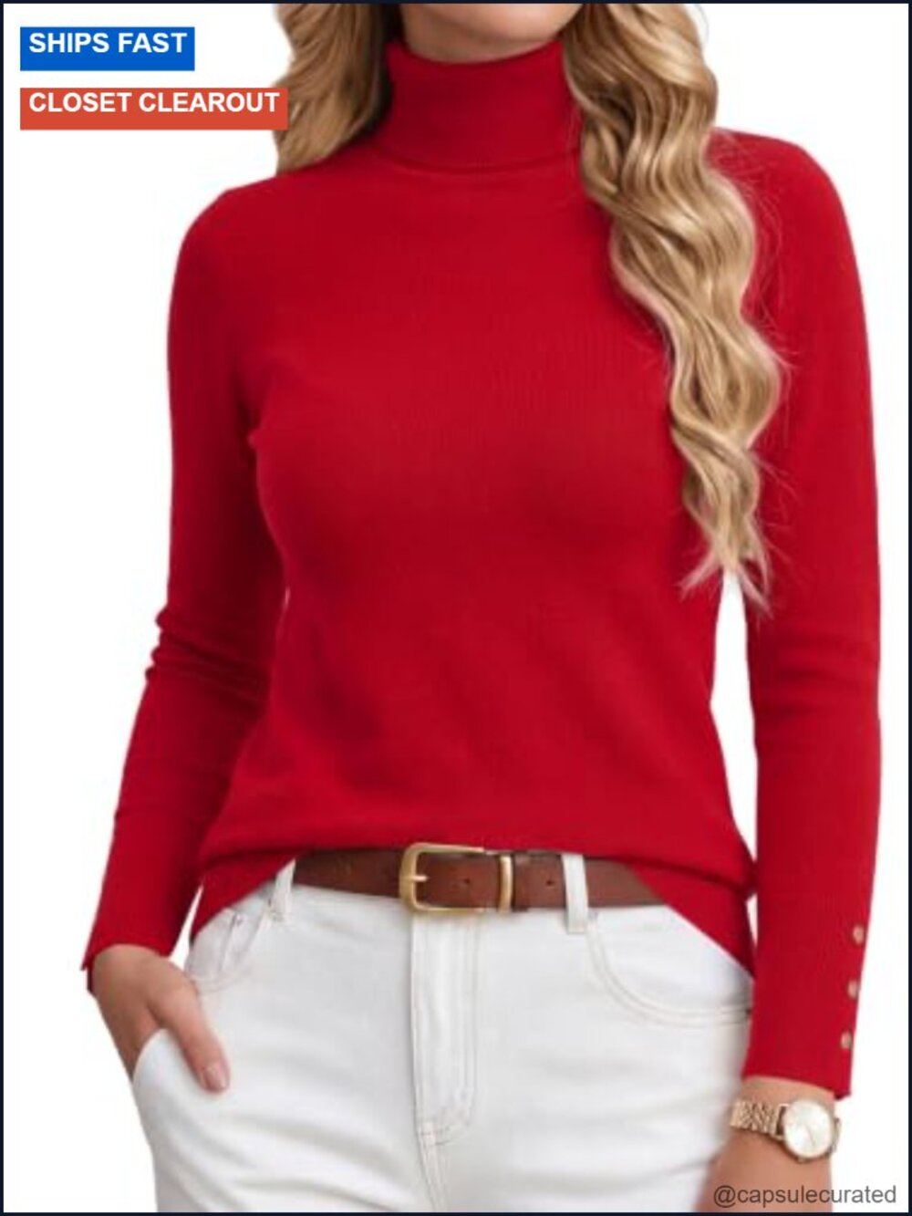 Women's Cashmere Merino Wool Turtleneck Pullover Sweater